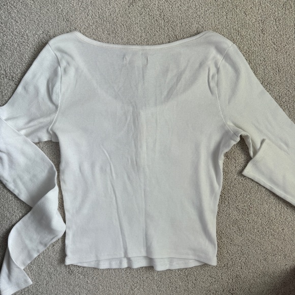 Hollister Button Detail Ribbed Long Sleeve - Picture 3 of 4